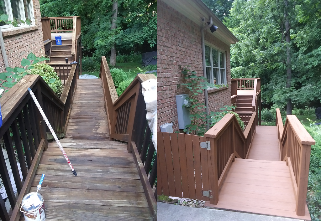 deck staining pinecone solid